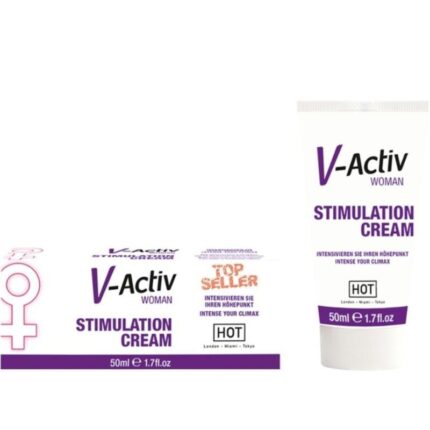 HOT - V-ACTIV CREMA ESTIMULADORA MUJER 50ML - sexbliss - Foto 1