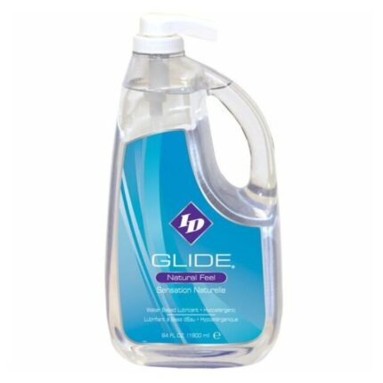 ID GLIDE - LUBRICANTE BASE AGUA + HIPOALERGENICO NATURAL FEEL 1900 ML - sexbliss - Foto 1