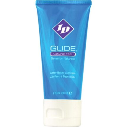 ID GLIDE - LUBRICANTE BASE AGUA ULTRA LONG LASTING TRAVEL TUBE 60 ML - sexbliss - Foto 1