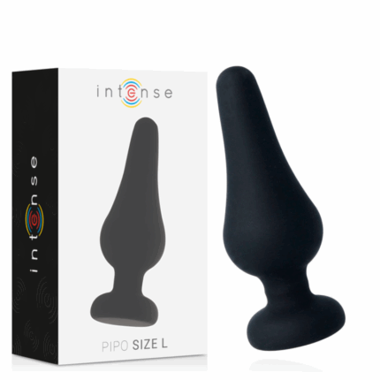 INTENSE - ANAL PLUG PIPO L SILICONE NEGRO 13 CM - sexbliss - Foto 1