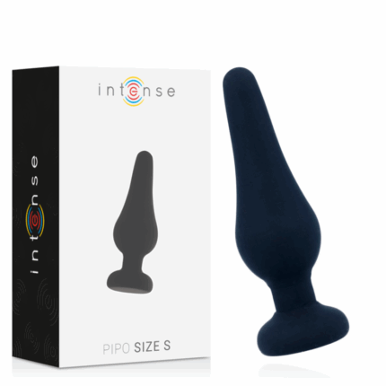 INTENSE - ANAL PLUG PIPO S SILICONE NEGRO 9.8 CM - sexbliss - Foto 1