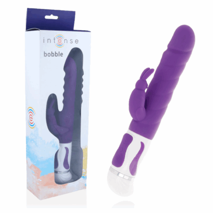INTENSE - BOBBLE VIBRADOR ROTADOR SILICONA LILA - sexbliss - Foto 1