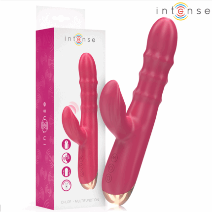 INTENSE - CHLOE VIBRADOR MULTIFUNCIÓN 3 EN 1 ROJO - sexbliss - Foto 1