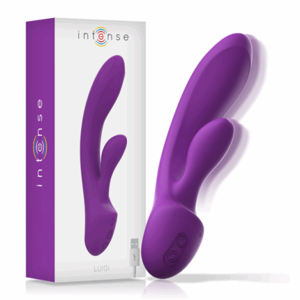 INTENSE - LUIGI VIBRADOR RABBIT SILICONA LIQUIDA MORADO - sexbliss - Foto 1