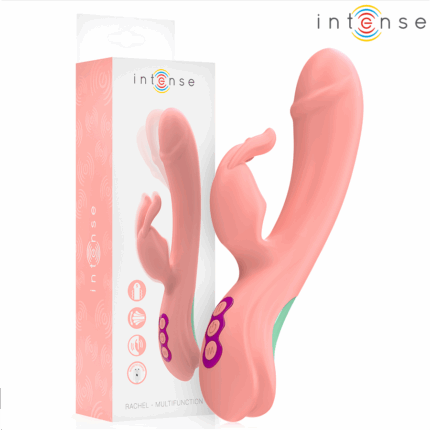 INTENSE - RACHEL VIBRADOR RABBIT 5 VIBRACIONES ROSA - sexbliss - Foto 1