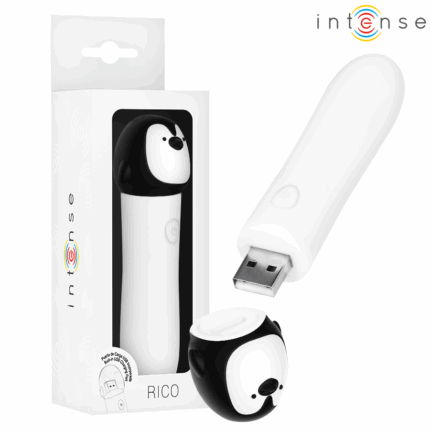 INTENSE - RICO BALA VIBRADORA PINGÜINO RECARGABLE USB 10 X 2.2 CM - sexbliss - Foto 1