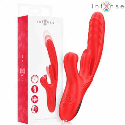 INTENSE - ROSALIA VIBRADOR MULTIFUNCIÓN 3 EN 1 ROJO - sexbliss - Foto 1