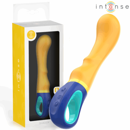 INTENSE - SHAGGY VIBRADOR PUNTO-G AMARILLO - sexbliss - Foto 1