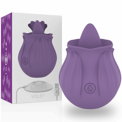 INTENSE - VIOLET ESTIMULADOR LENGUA BASE MAGNÉTICA - sexbliss - Foto 1