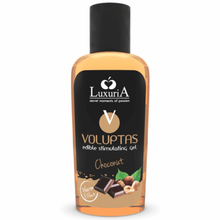 INTIMATELINE LUXURIA - VOLUPTAS GEL MASAJE COMESTIBLE EFECTO CALOR - CHOCONUT 100 ML - sexbliss - Foto 1