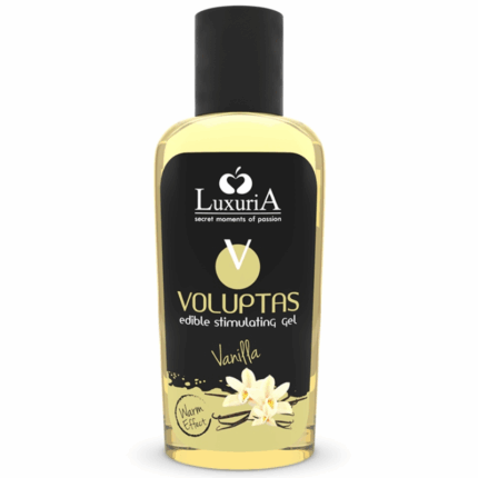 INTIMATELINE LUXURIA - VOLUPTAS GEL MASAJE COMESTIBLE EFECTO CALOR - VAINILLA 100 ML - sexbliss - Foto 1