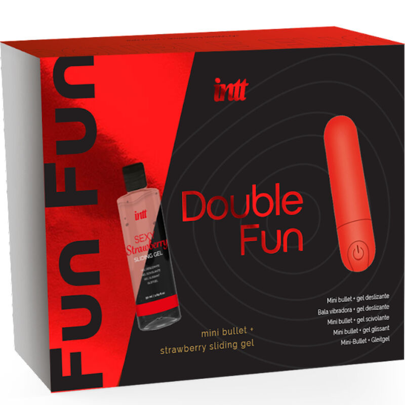 INTT RELEASES - DOUBLE FUN KIT CON BALA VIBRADORA Y GEL DE MASAJE FRESA - Foto 1 INTT RELEASES - DOUBLE FUN KIT CON BALA VIBRADORA Y GEL DE MASAJE FRESA - sexbliss - Foto 1