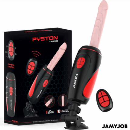 JAMYJOB - PYSTON BASE MASTURBADOR AUTOMÁTICO CON DILDO CONTROL REMOTO - sexbliss - Foto 1