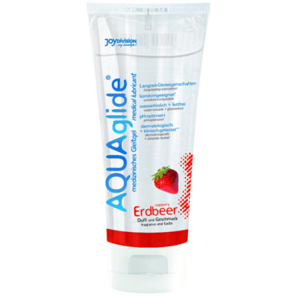JOYDIVISION AQUAGLIDE - LUBRICANTE SABOR FRESA 100 ML - sexbliss - Foto 1