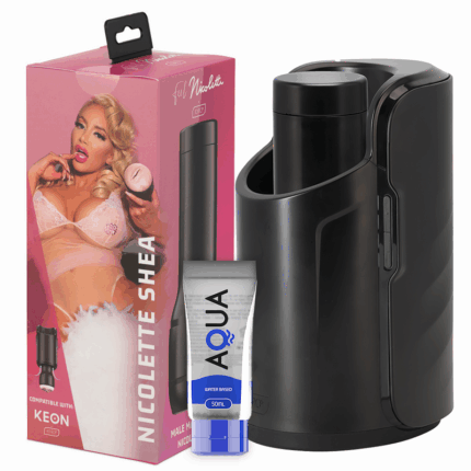 KIIROO - KEON + FEEL NICOLETTE SHEA STROKER + LUBRICANTE AQUA QUALITY 50 ML - sexbliss - Foto 1