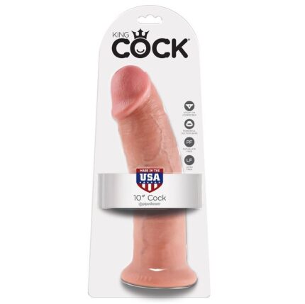 KING COCK - 10 PENE NATURAL 25.4 CM - sexbliss - Foto 1