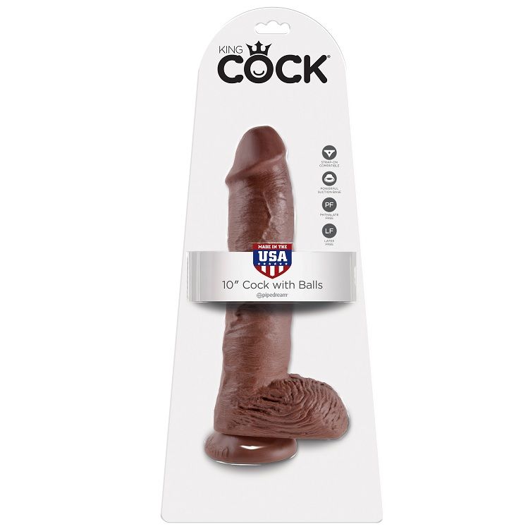 KING COCK - 10 PENE REALÍSTICO MARRÓN 26.5 CM - Foto 1 KING COCK - 10 PENE REALÍSTICO MARRÓN 26.5 CM - sexbliss - Foto 1