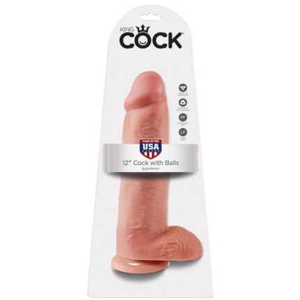 KING COCK - 12 PENE REALÍSTICO NATURAL 30.48 CM - sexbliss - Foto 1
