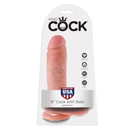 KING COCK - 8 PENE REALÍSTICO NATURAL 20.3 CM - sexbliss - Foto 1