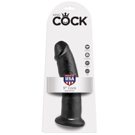 KING COCK - 9 PENE NEGRO 22.9 CM - sexbliss - Foto 1