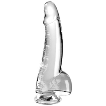 KING COCK - CLEAR DILDO CON TESTÍCULOS 15.2 CM TRANSPARENTE - sexbliss - Foto 1