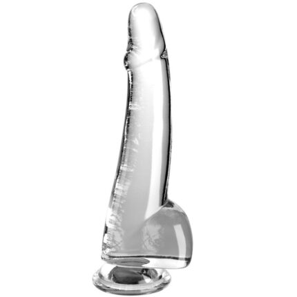 KING COCK - CLEAR DILDO CON TESTÍCULOS 19 CM TRANSPARENTE - sexbliss - Foto 1