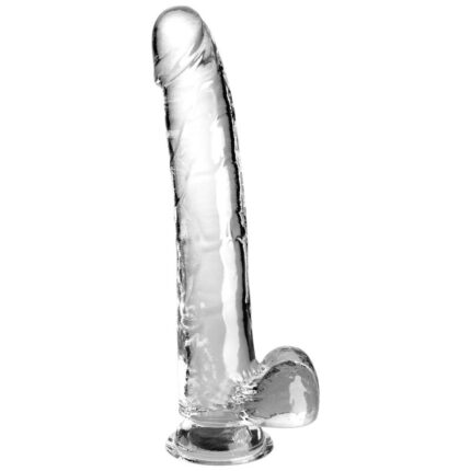 KING COCK - CLEAR DILDO CON TESTÍCULOS 24.8 CM TRANSPARENTE - sexbliss - Foto 1