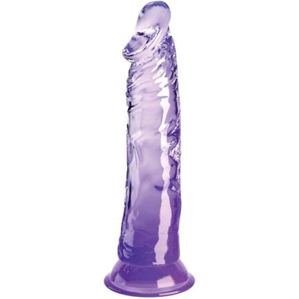 KING COCK - CLEAR PENE REALÍSTICO 19.7 CM MORADO - sexbliss - Foto 1