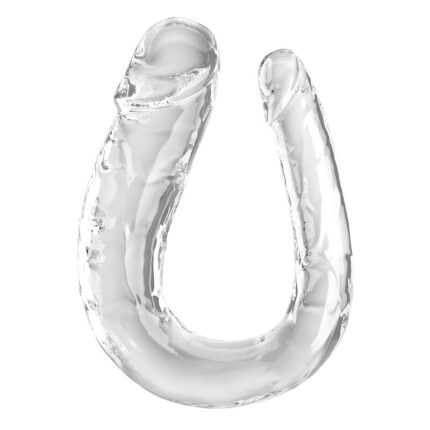 KING COCK - DOUBLE TROUBLE DILDO DOBLE 44 CM TRANSPARENTE - sexbliss - Foto 1