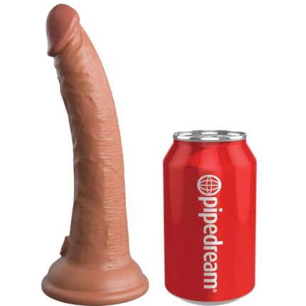 KING COCK - ÉLITE DILDO REALÍSTICO SILICONA 17.8 CM CARAMELO - sexbliss - Foto 1