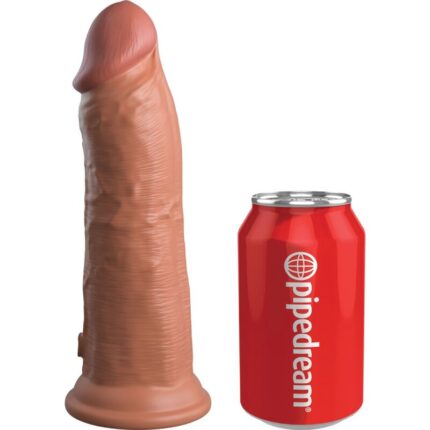 KING COCK - ÉLITE DILDO REALÍSTICO VIBRADOR & SILICONA 20.3 CM CARAMELO - sexbliss - Foto 1