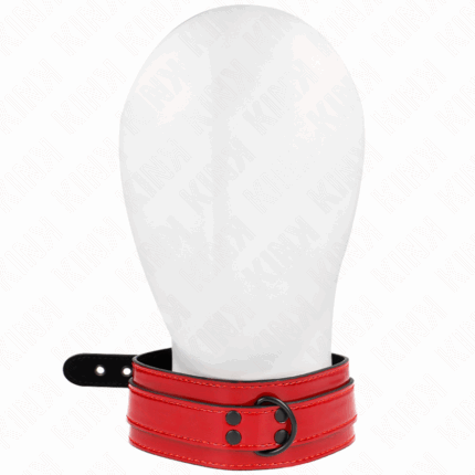 KINK - COLLAR AJUSTABLE ROJO VINO 37.5-49.5 CM X 5 CM - sexbliss - Foto 1