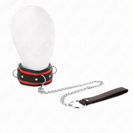 KINK - COLLAR CON CORREA 65 CM PESADO MODELO 2 AJUSTABLE 36.5-50 CM - sexbliss - Foto 1