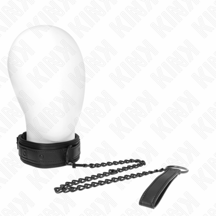 KINK - COLLAR CON CORREA 78 CM BONDAGE DE NEOPRENO MODELO 2 AJUSTABLE 37.5 X 49.5 CM - sexbliss - Foto 1