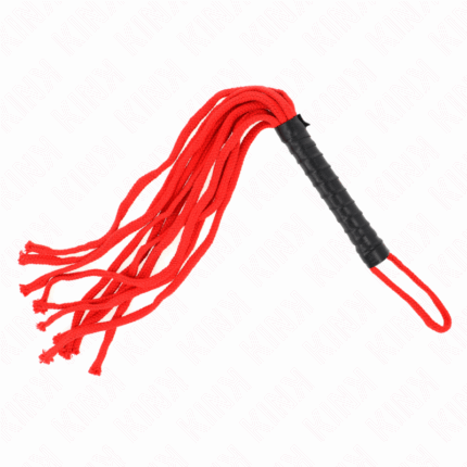 KINK - LÁTIGO DE CUERDA ROJO 56 CM - sexbliss - Foto 1