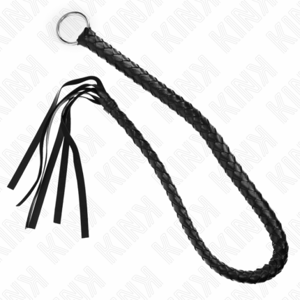 KINK - LÁTIGO DE SERPIENTE CON ANILLO DE MANO NEGRO 65 CM - sexbliss - Foto 1