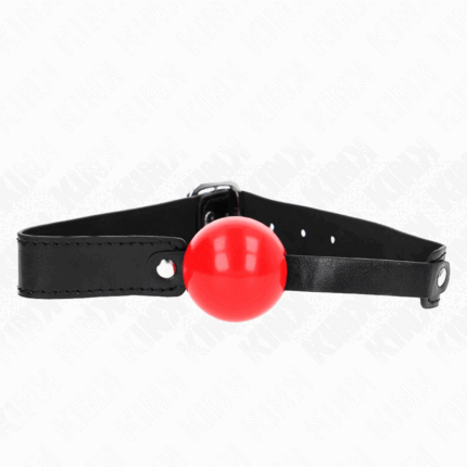 KINK - MORDAZA DE BOLA 4 CM SUAVE DE TPE MODELO 1 66 x 2.5 CM AJUSTABLE 41-61 CM - sexbliss - Foto 1