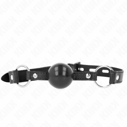 KINK - MORDAZA DE BOLA 4 CM TPE NEGRO 60 x 2 CM - sexbliss - Foto 1
