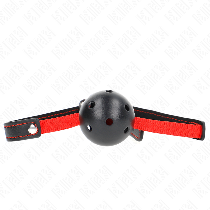 KINK - MORDAZA DE BOLA 4.5 CM DURA HUECA CON CINTURÓN ELÁSTICO 56 x 1.5 CM - Foto 1 KINK - MORDAZA DE BOLA 4.5 CM DURA HUECA CON CINTURÓN ELÁSTICO 56 x 1.5 CM - sexbliss - Foto 1