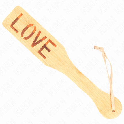 KINK - PALA DE BAMBÚ PALABRA LOVE 32 X 5.5 CM - sexbliss - Foto 1