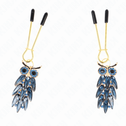 KINK - PINZAS PARA PEZONES CON COLGANTE DE BÚHO 6 CM - sexbliss - Foto 1