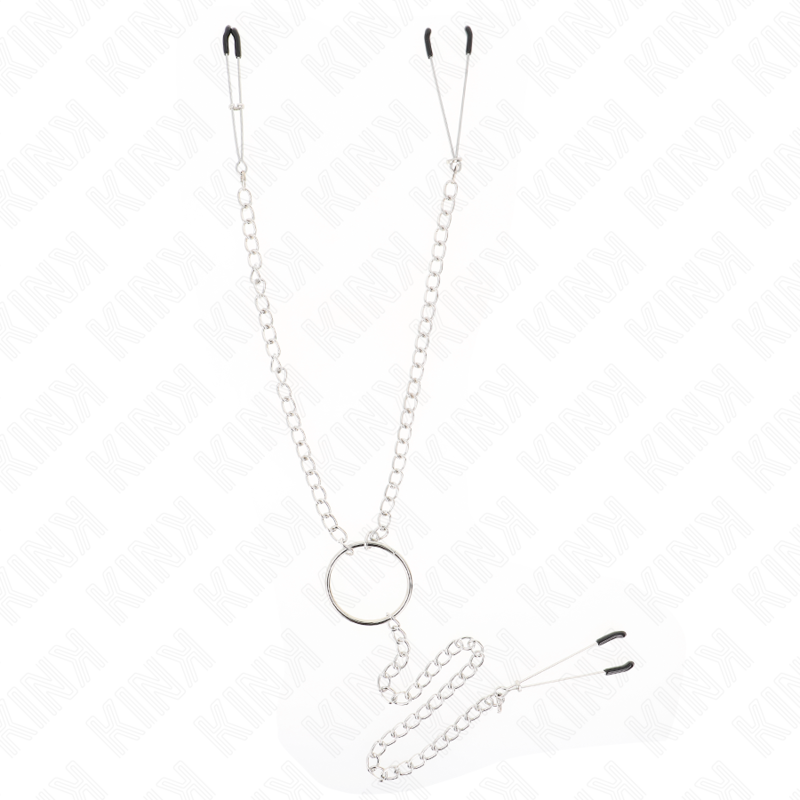 KINK - PINZAS PARA PEZONES Y CLÍTORIS CON CADENA 30 CM MODELO 1 - Foto 1 KINK - PINZAS PARA PEZONES Y CLÍTORIS CON CADENA 30 CM MODELO 1 - sexbliss - Foto 1