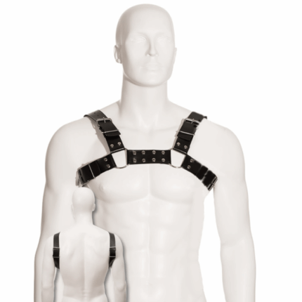 LEATHER BODY - BLACK BULL DOG HARNESS - sexbliss - Foto 1