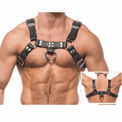 LEATHER BODY - CHAIN HARNESS III - sexbliss - Foto 1