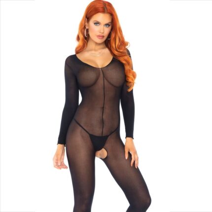 LEG AVENUE - BODYSTOCKING NEGRO MANGA LARGA - sexbliss - Foto 1