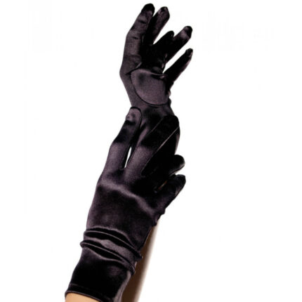 LEG AVENUE - GUANTES SATIN NEGRO - sexbliss - Foto 1