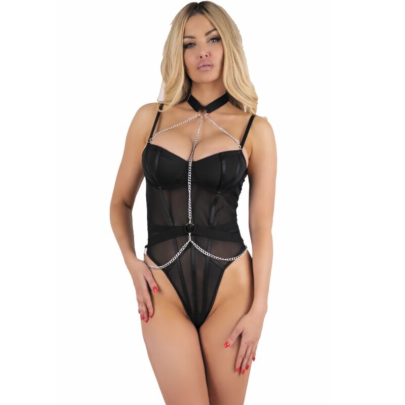 LIVCO CORSETTI FASHION - RUBIKA LC XG079 BODY CON GARGANTILLA NEGRO M - Foto 1 LIVCO CORSETTI FASHION - RUBIKA LC XG079 BODY CON GARGANTILLA NEGRO M - sexbliss - Foto 1