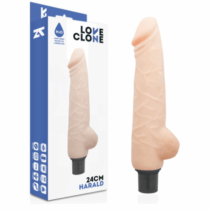 LOVECLONE - HARALD VIBRADOR REALÍSTICO SELF LUBRICATION 24 CM -O- 4 CM - sexbliss - Foto 1