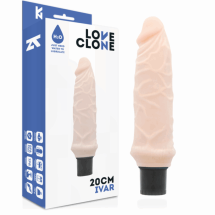 LOVECLONE - IVAR VIBRADOR REALÍSTICO SELF LUBRICATION 20 CM -O- 3.7 CM - sexbliss - Foto 1