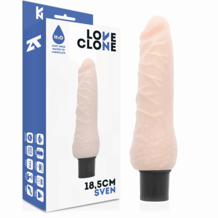 LOVECLONE - SVEN VIBRADOR REALÍSTICO SELF LUBRICATION 18.5 CM -O- 3.3 CM - sexbliss - Foto 1
